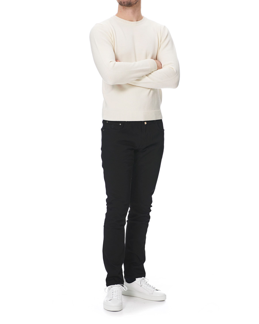 Homme | Jeans | Morris | Steve Satin Stretch Jeans Black