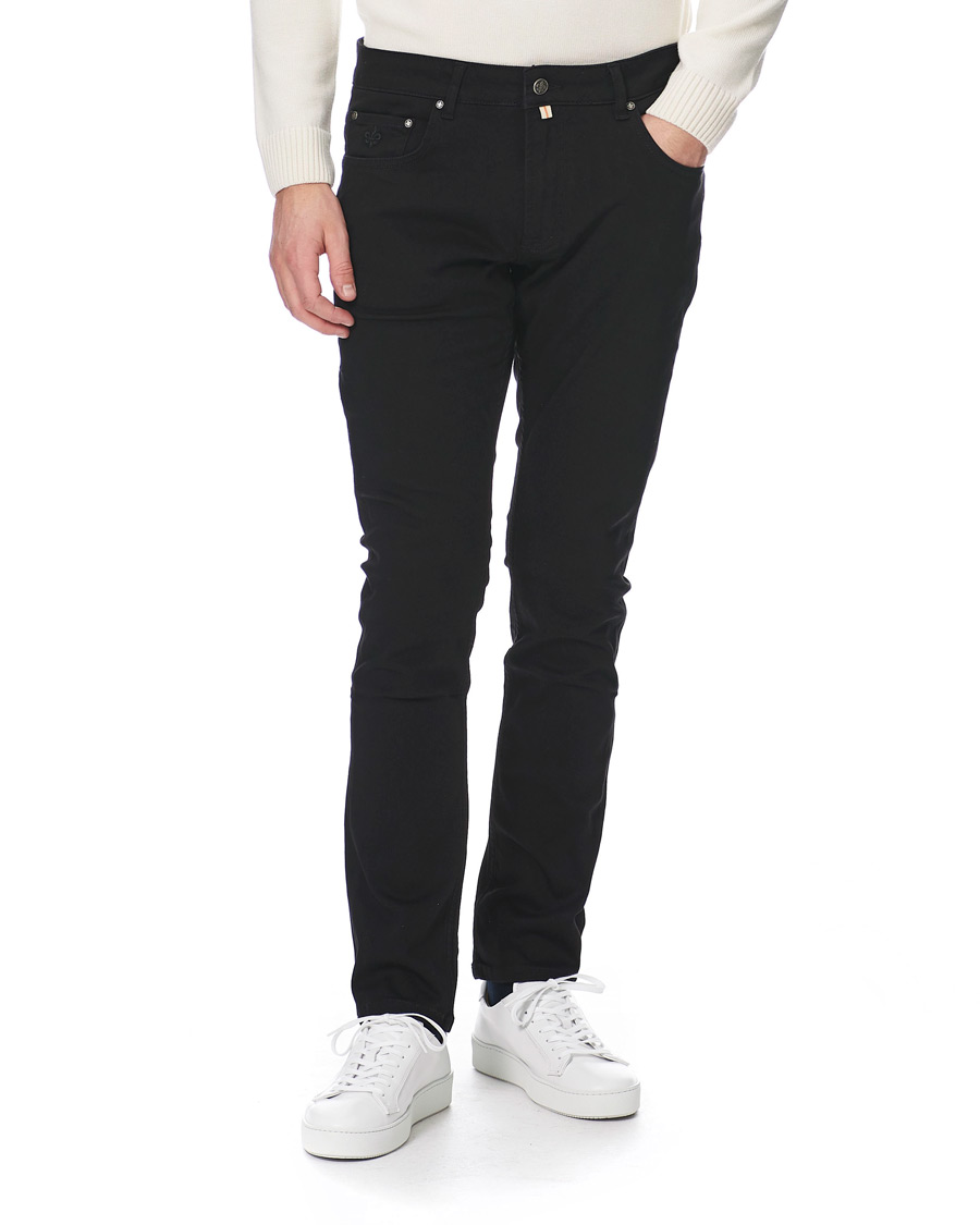 Homme | Jeans | Morris | Steve Satin Stretch Jeans Black