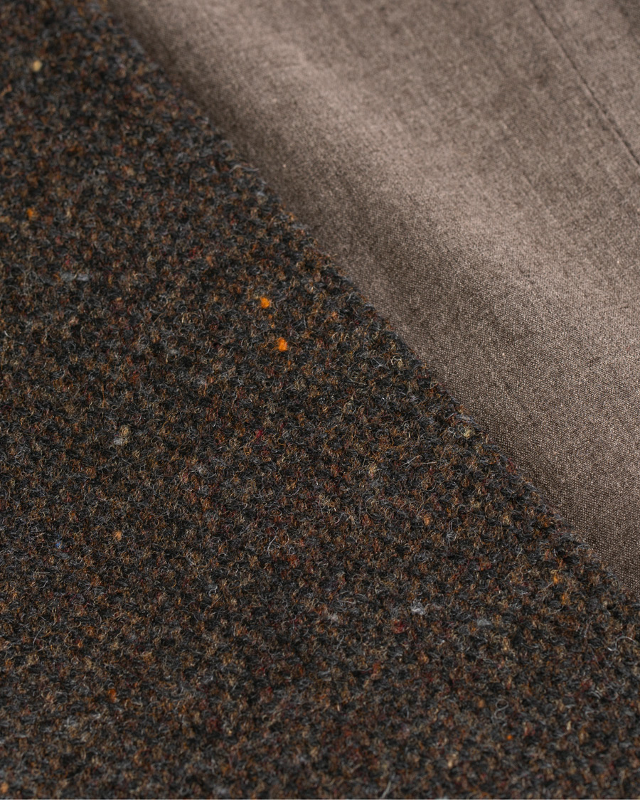 Homme | Blazers | Morris | Harris Tweed Waistcoat Brown