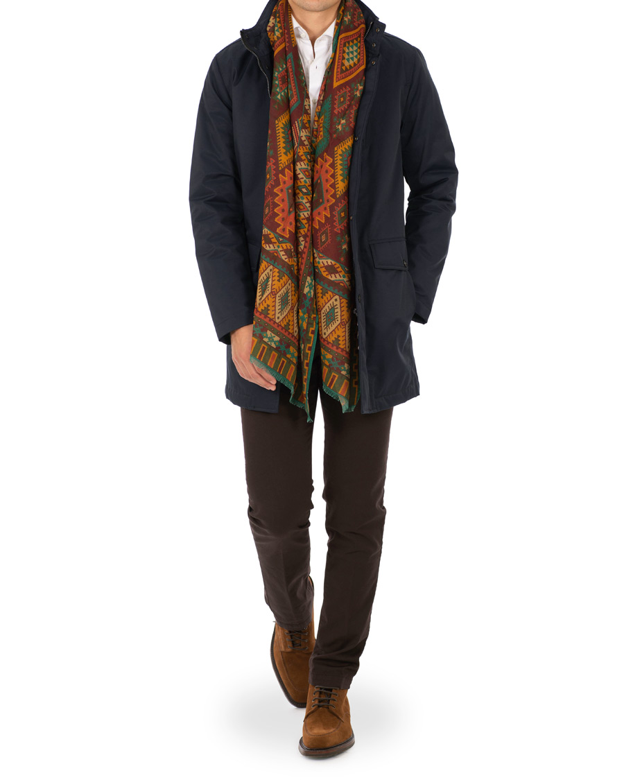 Homme | Manteaux Et Vestes | Oscar Jacobson | Danton Water Repellent Coat Navy