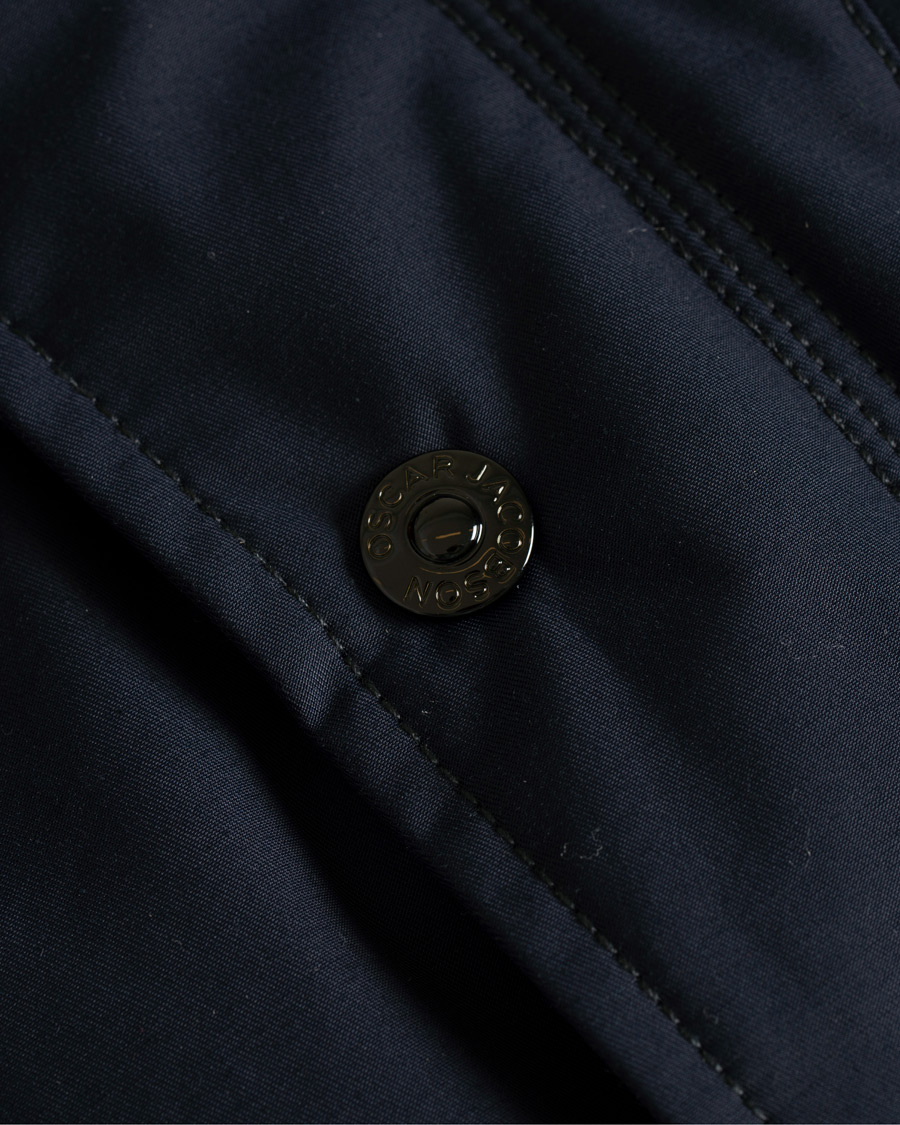 Homme | Manteaux Et Vestes | Oscar Jacobson | Danton Water Repellent Coat Navy