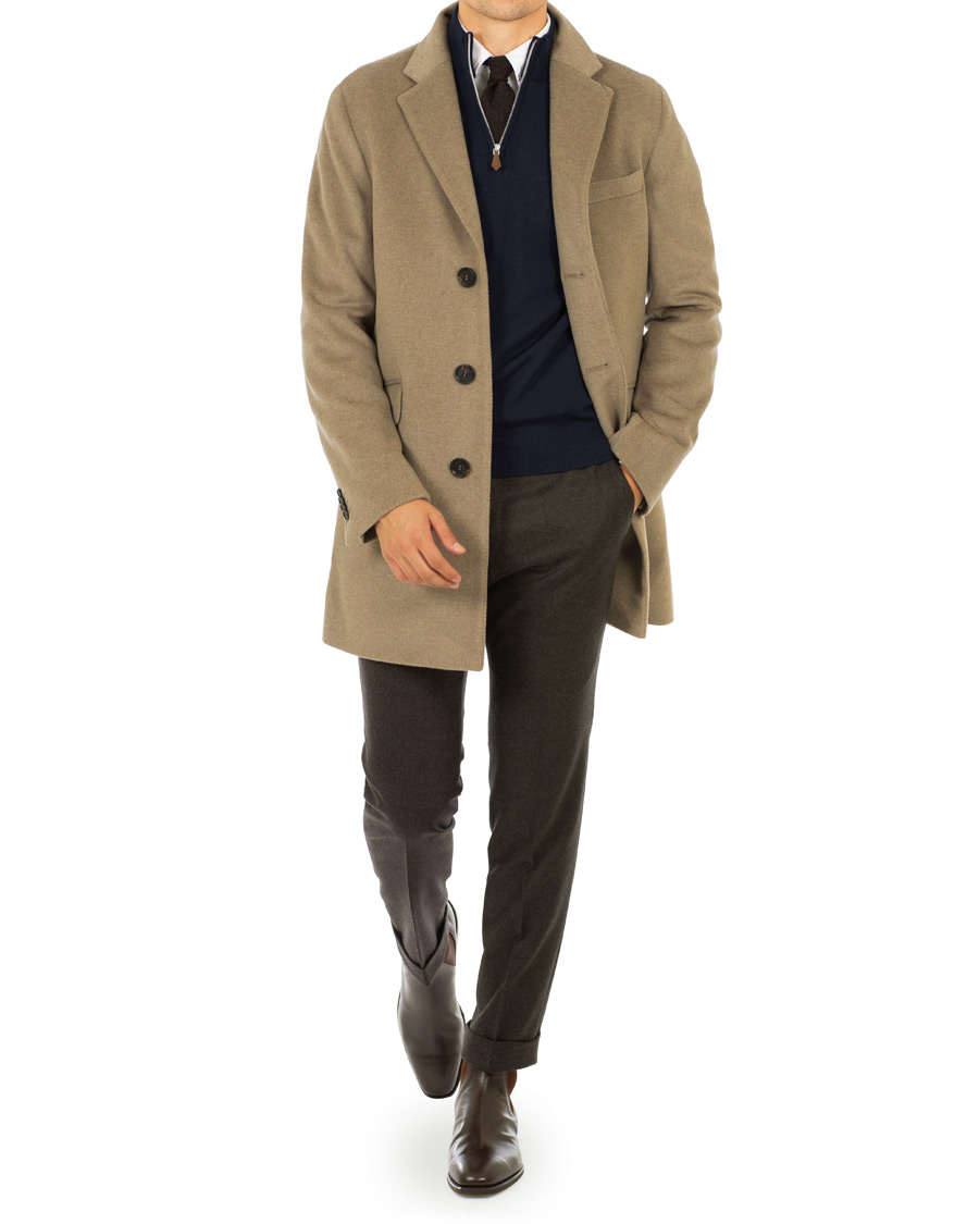 Homme | Manteaux Et Vestes | Oscar Jacobson | Saks Wool/Cashmere Coat Beige
