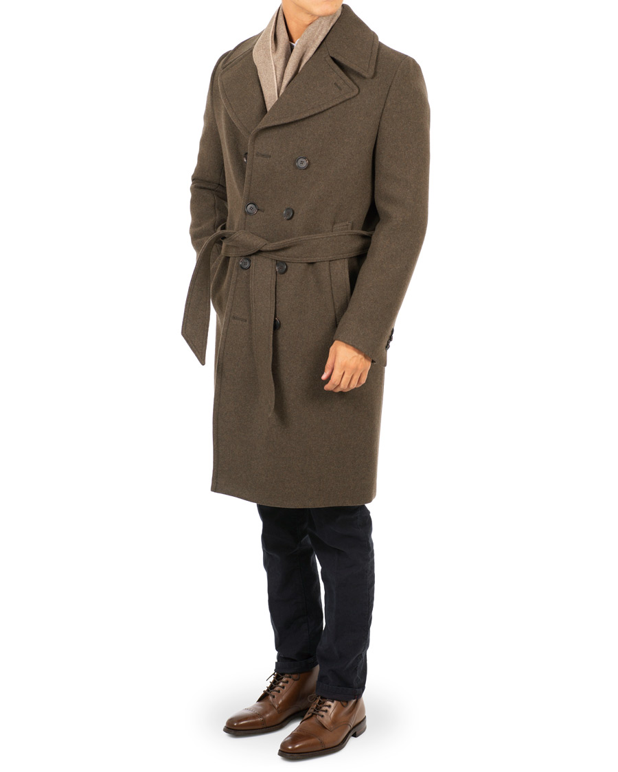 Homme | Manteaux Et Vestes | Oscar Jacobson | Sten Wool Coat Olive