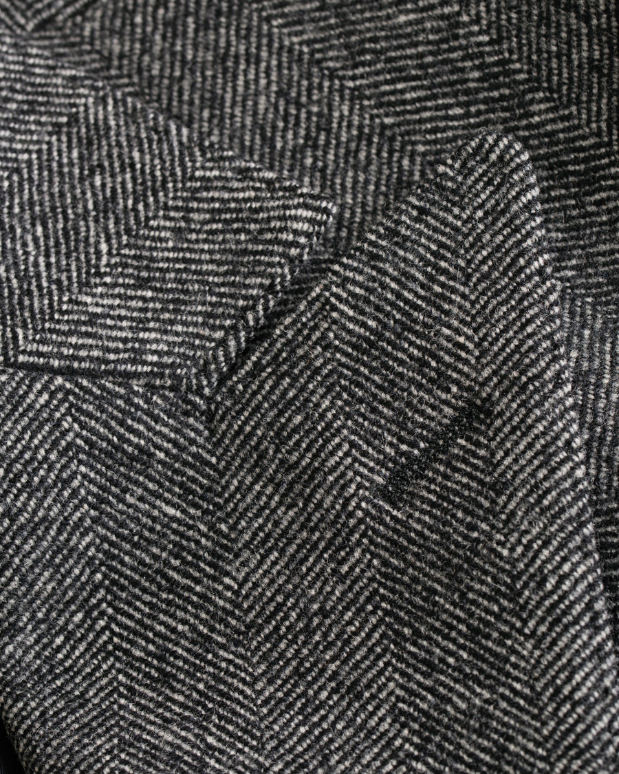 Homme | Manteaux Et Vestes | Oscar Jacobson | Saul Wool/Cashmere Double Breasted Coat Grey