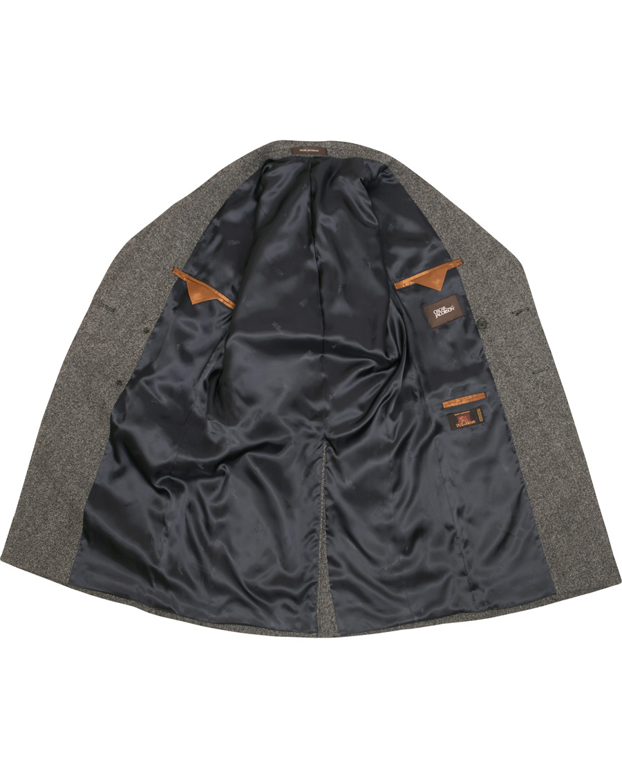 Homme | Manteaux Et Vestes | Oscar Jacobson | Saul Wool/Cashmere Double Breasted Coat Grey