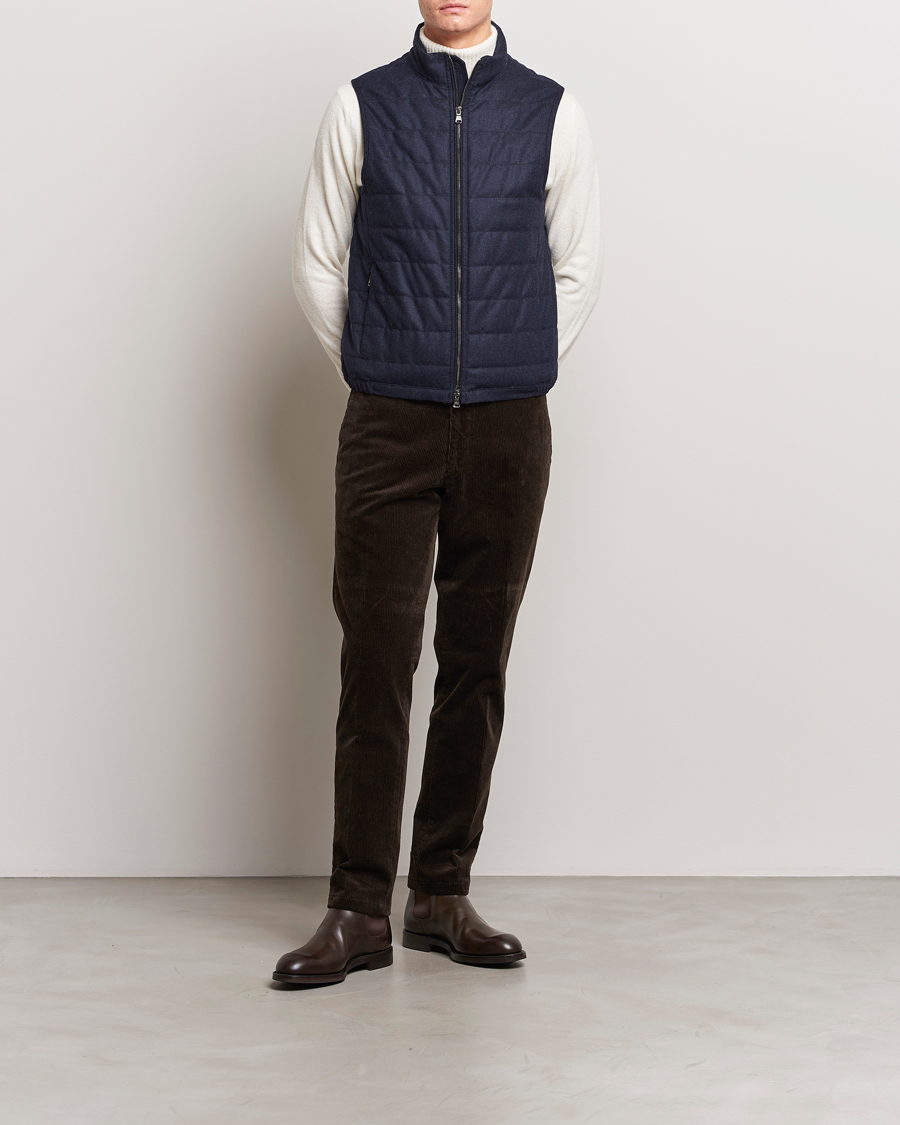 Homme | Pantalons | Oscar Jacobson | Denz Corduroy Trousers Dark Brown