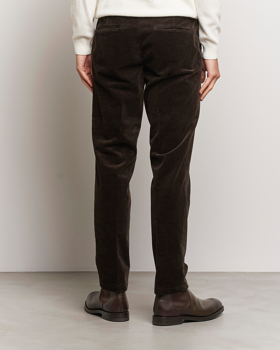 Homme | Pantalons | Oscar Jacobson | Denz Corduroy Trousers Dark Brown