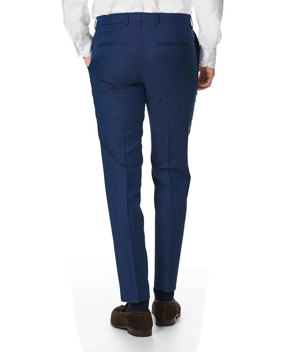 Homme | Pantalons | Oscar Jacobson | Denz Wool Trousers Blue