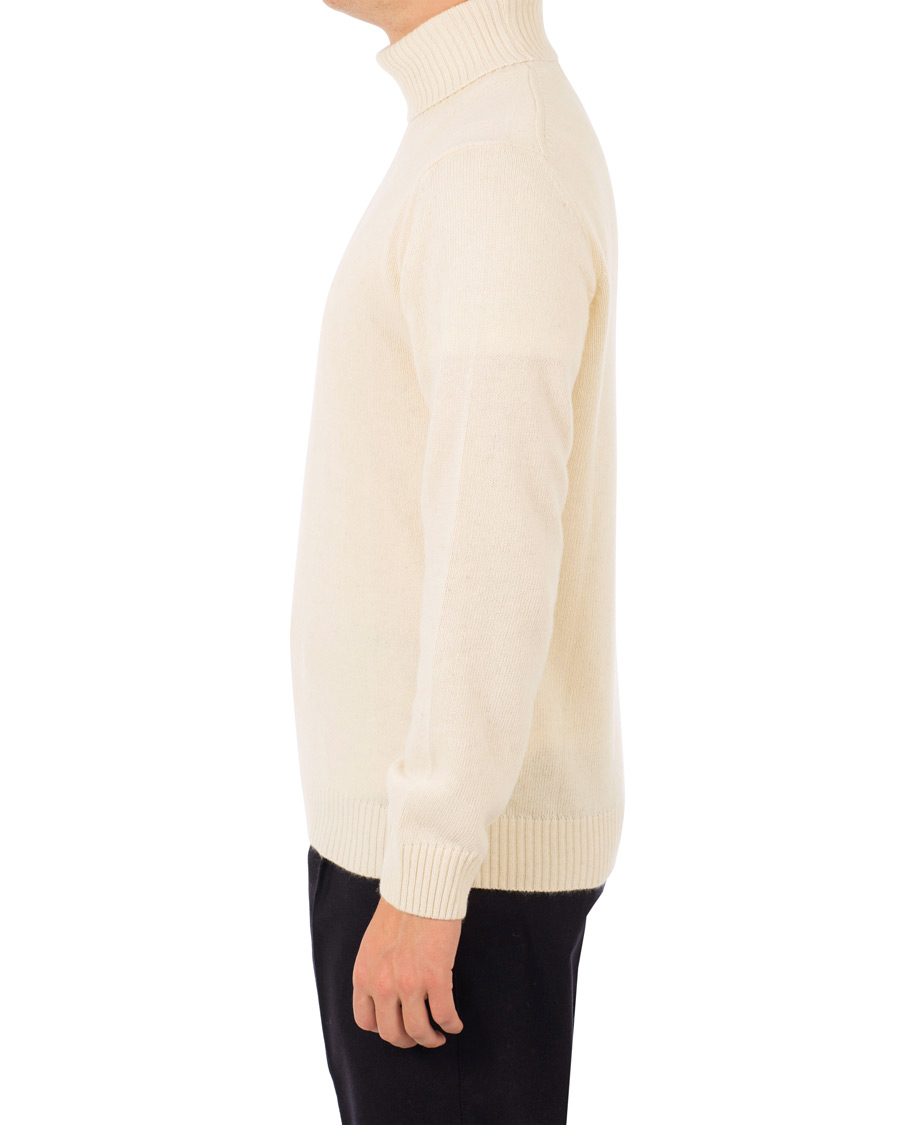 Homme | Pulls Et Tricots | Oscar Jacobson | Kristopher Alpaca Wool Rollneck White