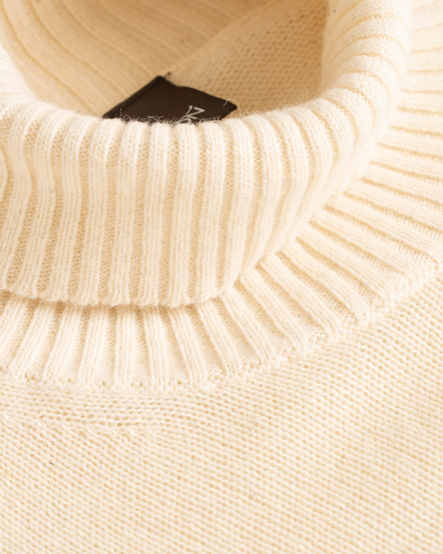 Homme | Pulls Et Tricots | Oscar Jacobson | Kristopher Alpaca Wool Rollneck White