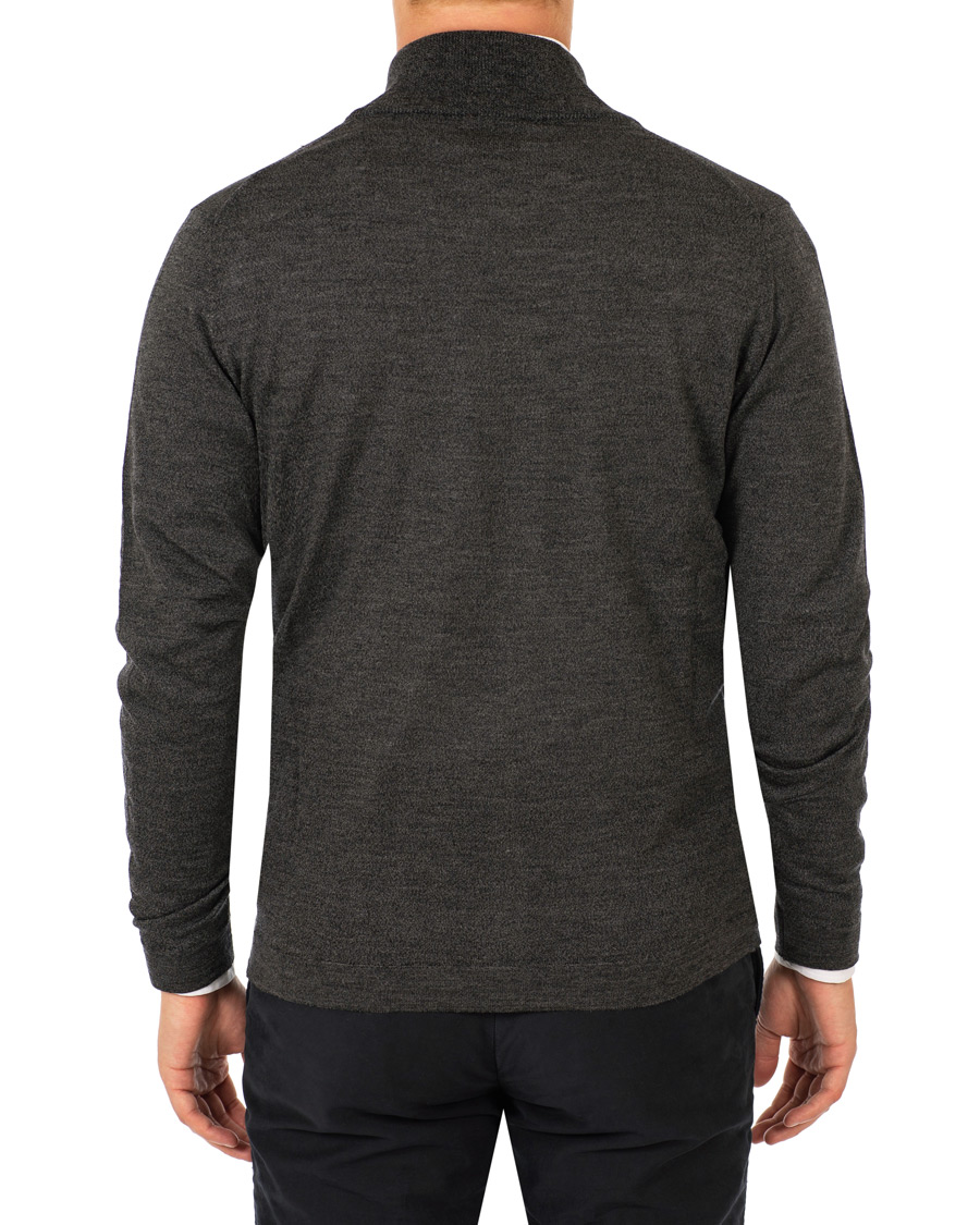 Homme | Pulls Et Tricots | Oscar Jacobson | Ariel Extra Fine Merino Full Zip Grey
