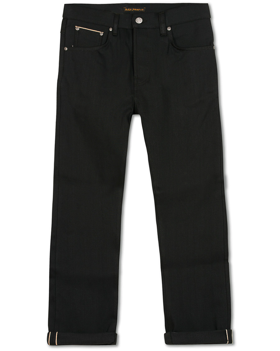 Heren | Jeans | Nudie Jeans | Sleepy Sixten Organic Jeans Dry Black Selvedge