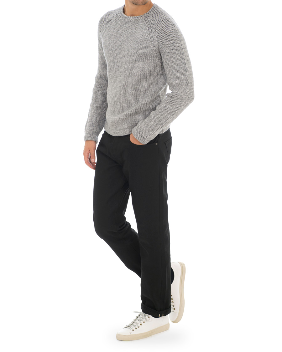 Heren | Jeans | Nudie Jeans | Sleepy Sixten Organic Jeans Dry Black Selvedge