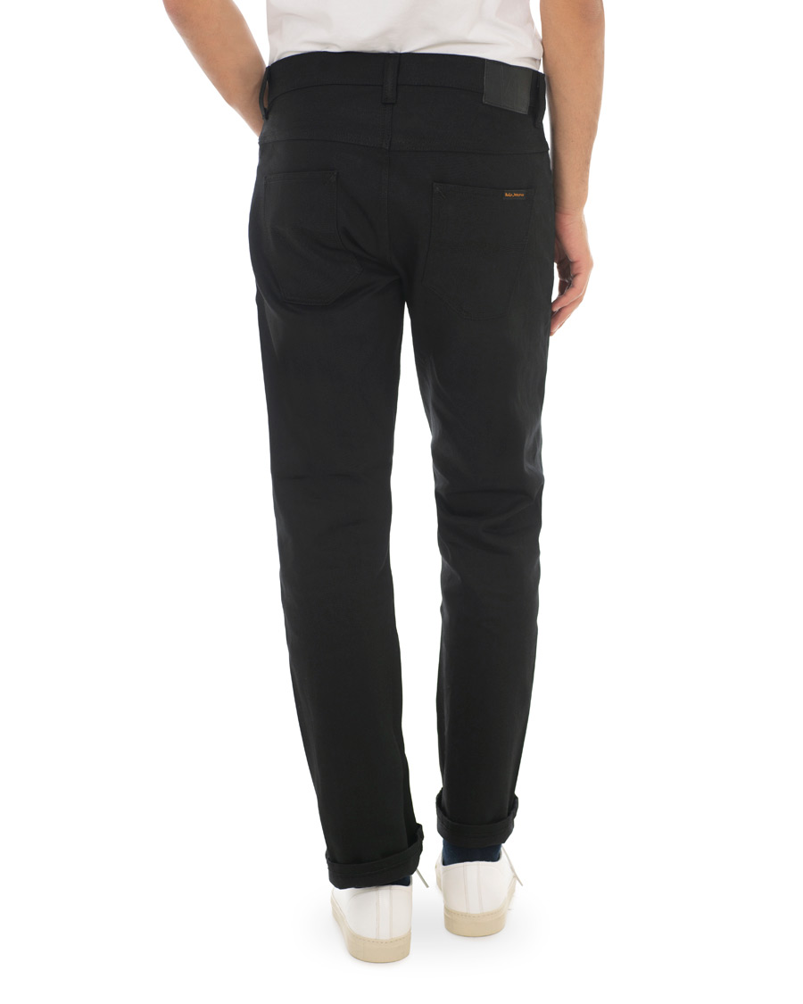 Heren | Jeans | Nudie Jeans | Sleepy Sixten Organic Jeans Dry Black Selvedge
