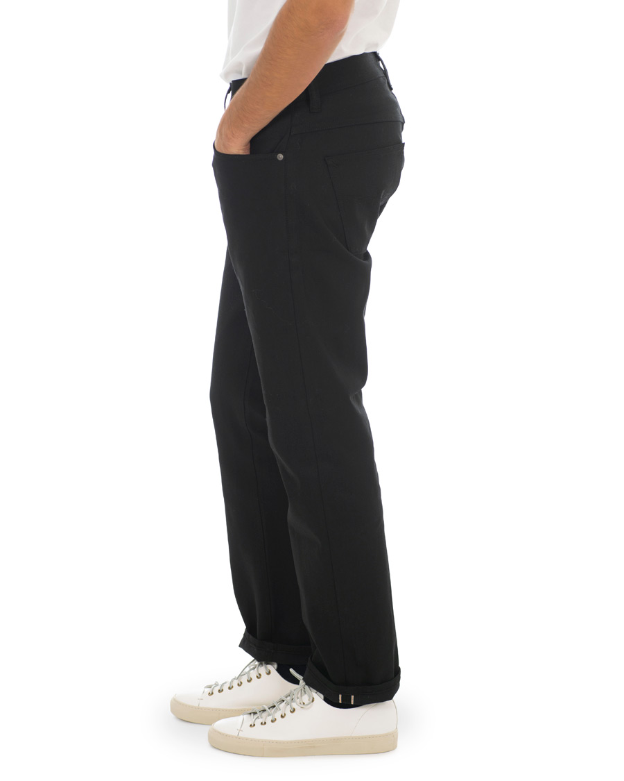 Heren | Jeans | Nudie Jeans | Sleepy Sixten Organic Jeans Dry Black Selvedge