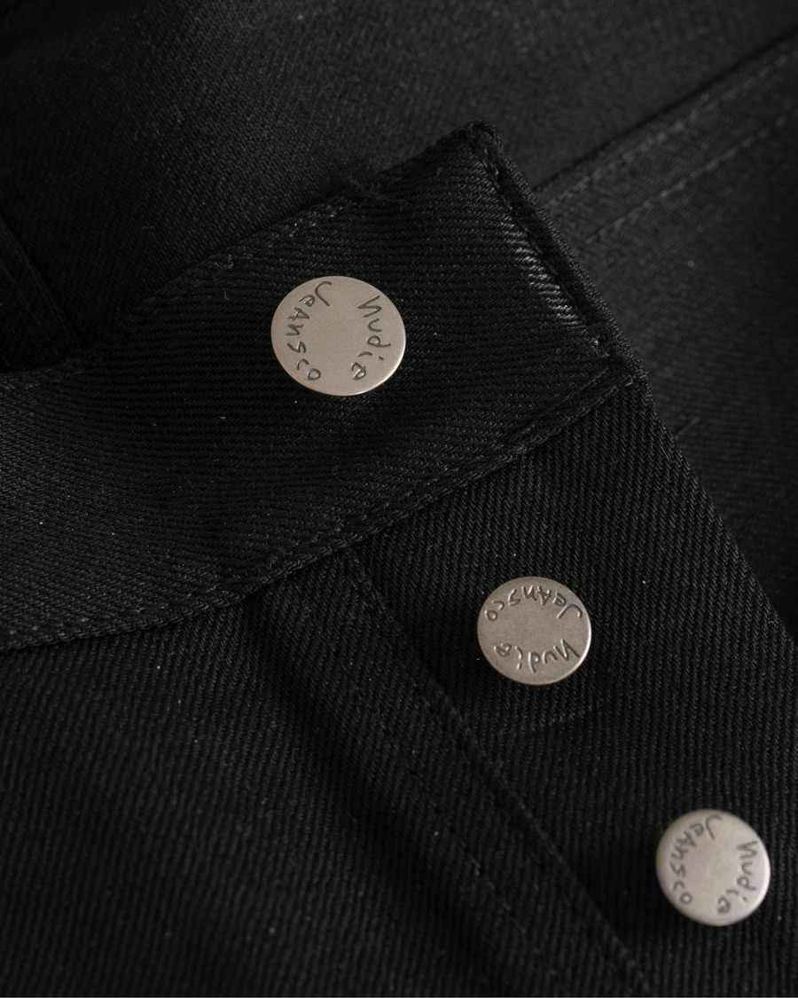 Heren | Jeans | Nudie Jeans | Sleepy Sixten Organic Jeans Dry Black Selvedge