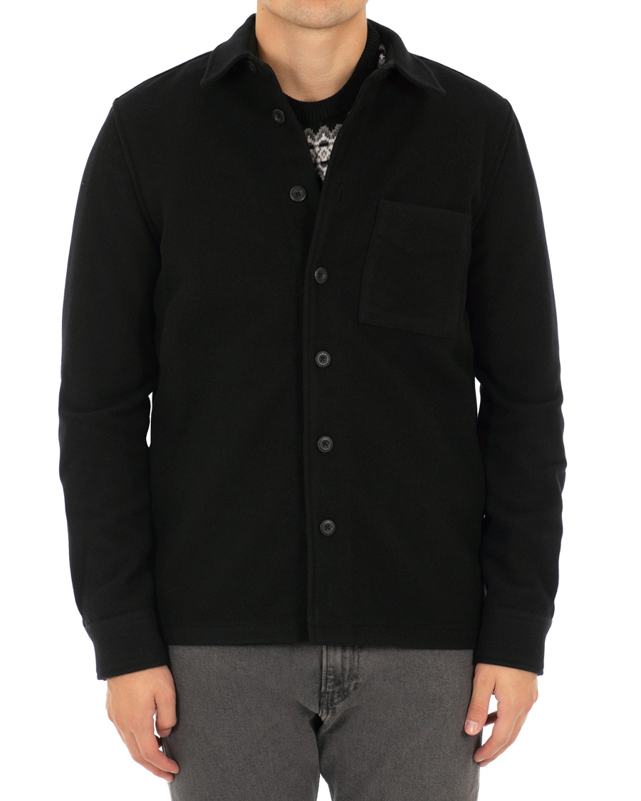 Homme | Manteaux Et Vestes | Nudie Jeans | Sten Wool Overshirt Black