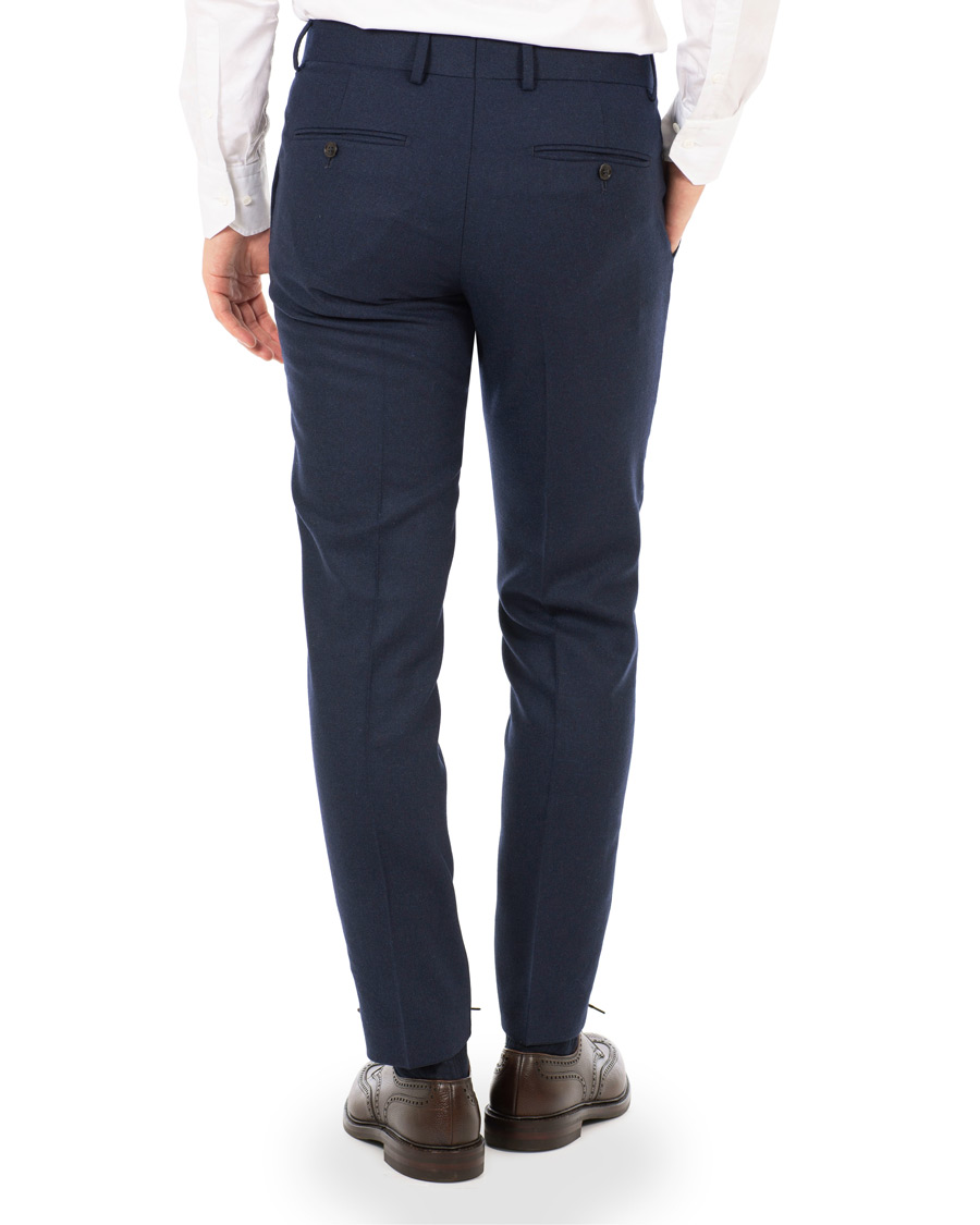 Homme | Pantalons | Tiger of Sweden | Tordon Flannel Trousers Navy
