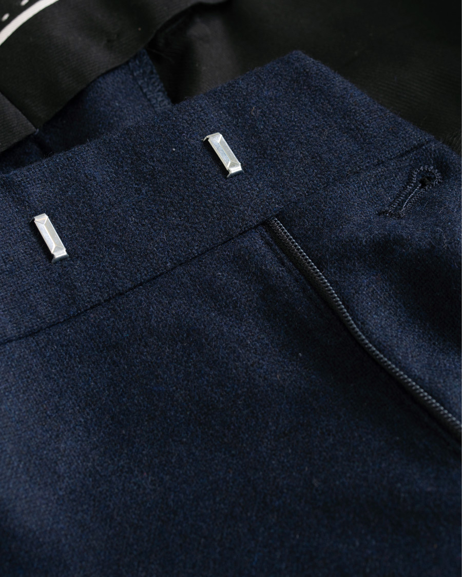 Homme | Pantalons | Tiger of Sweden | Tordon Flannel Trousers Navy