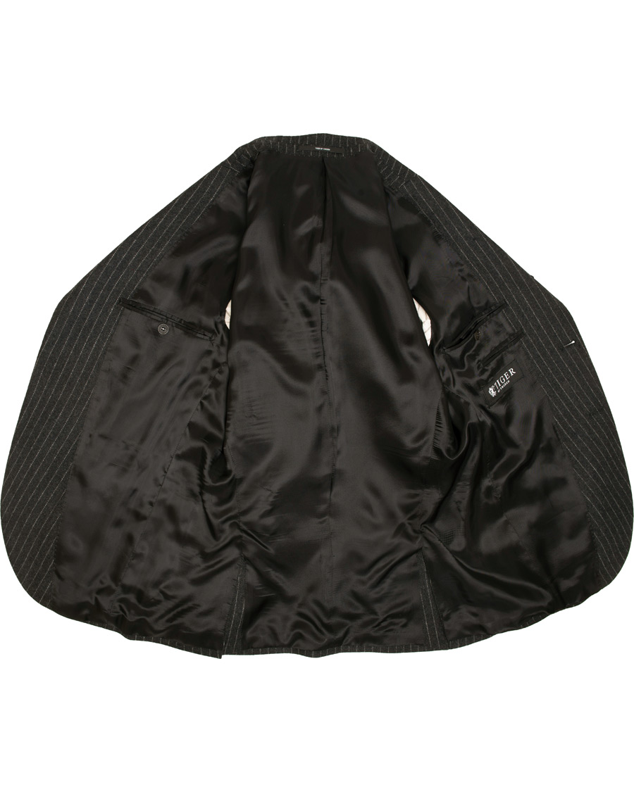 Heren | Blazers | Tiger of Sweden | Jamot Pinstripe Patch Pocket Blazer Dark Grey