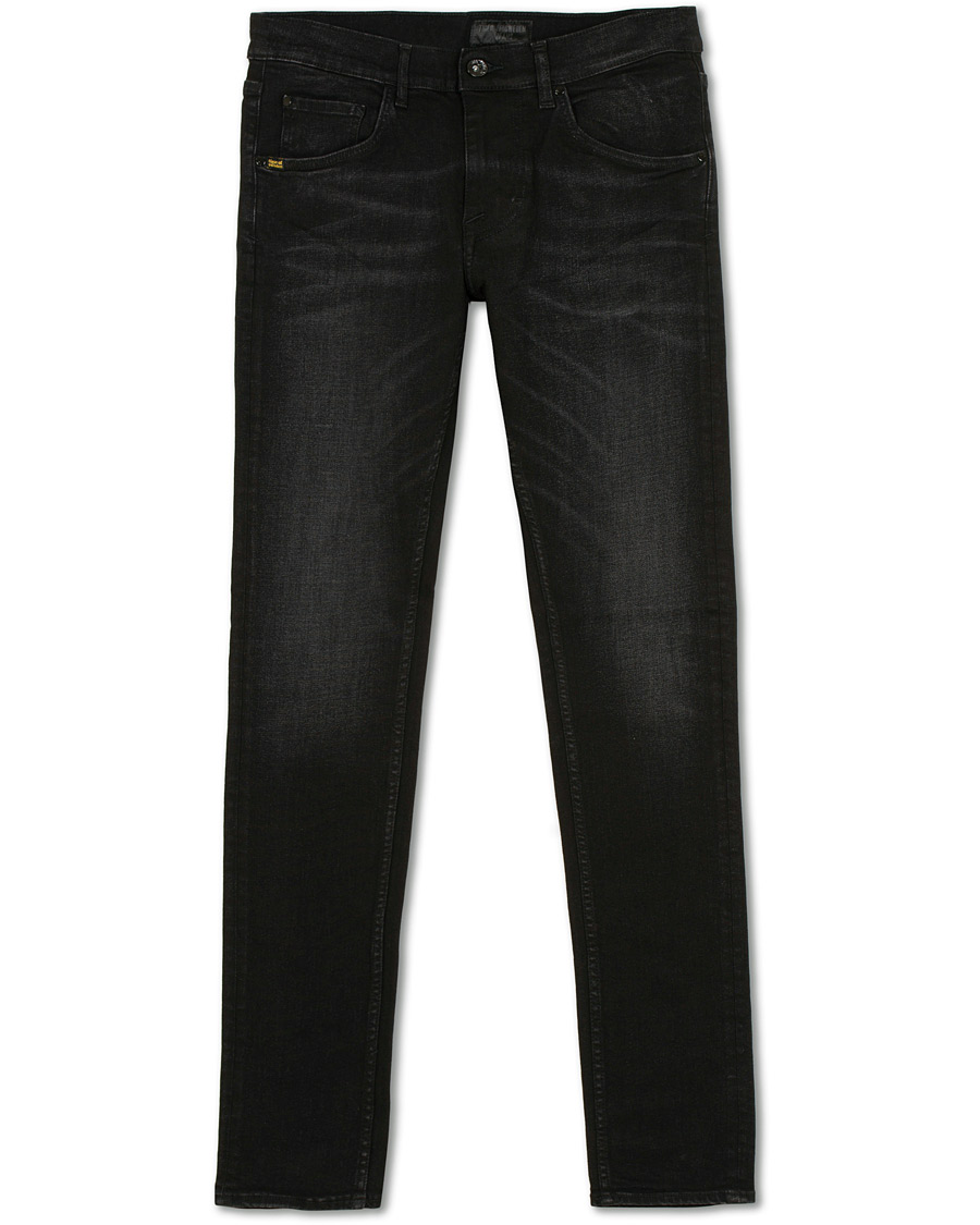 Heren | Jeans | Tiger of Sweden Jeans | Slim Gray Stretch Jeans Washed Black
