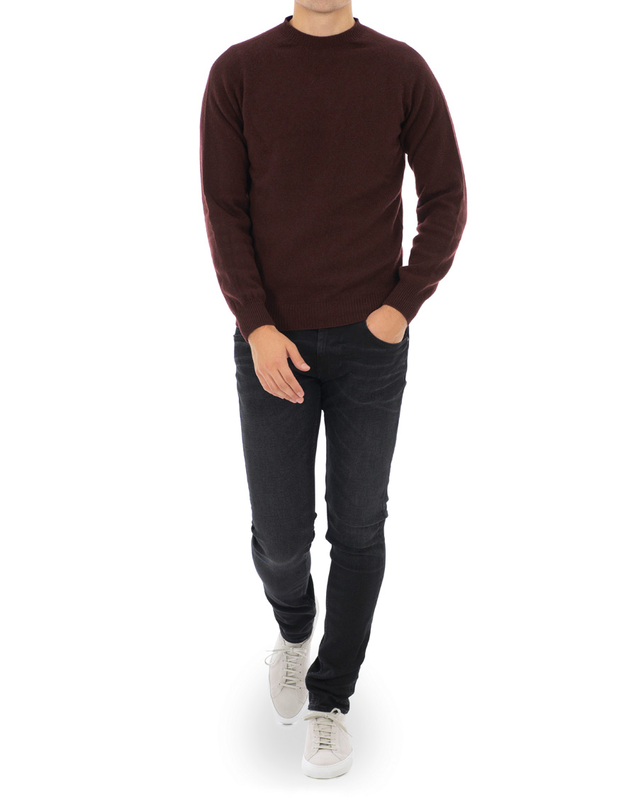 Heren | Jeans | Tiger of Sweden Jeans | Slim Gray Stretch Jeans Washed Black