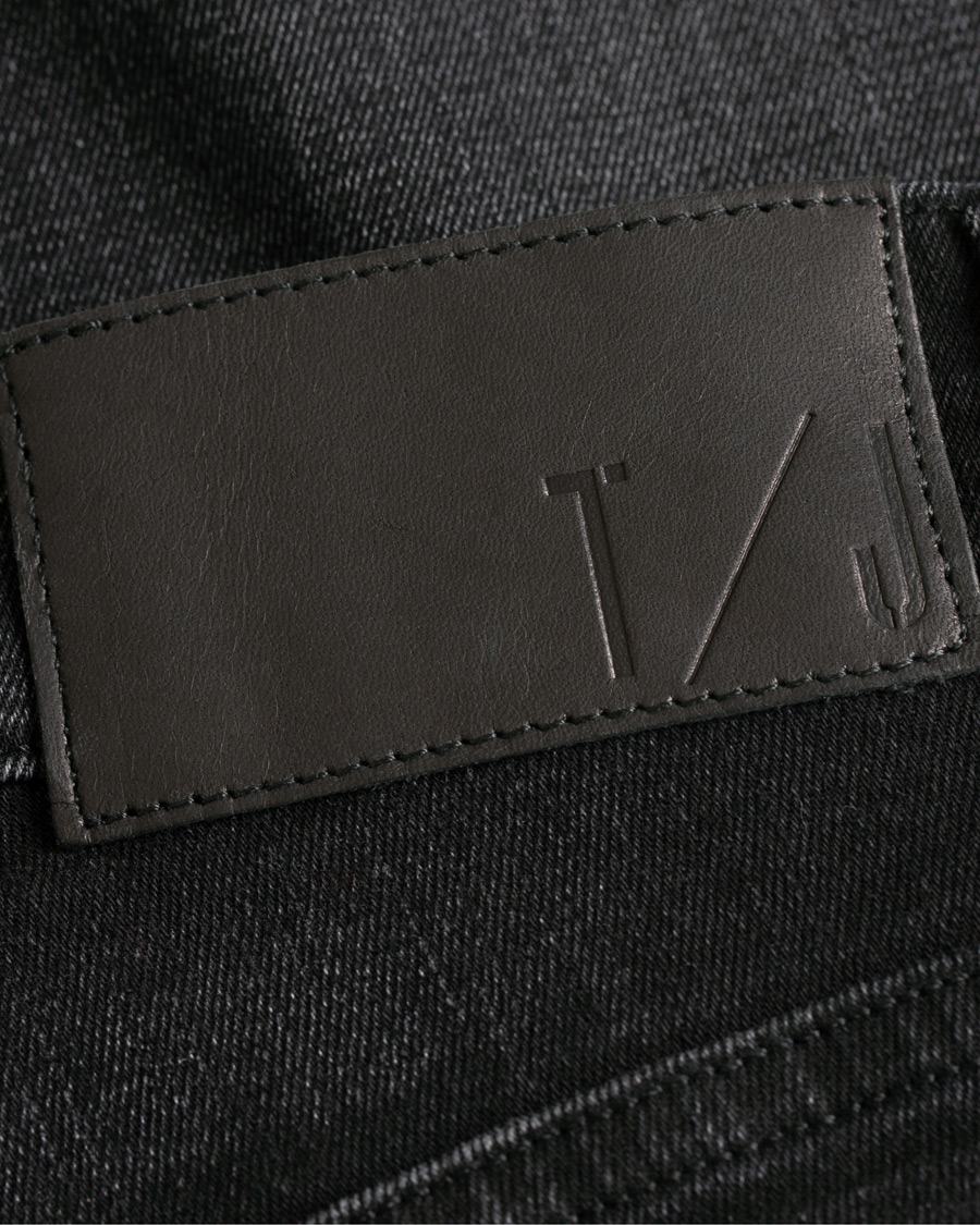 Heren | Jeans | Tiger of Sweden Jeans | Slim Gray Stretch Jeans Washed Black