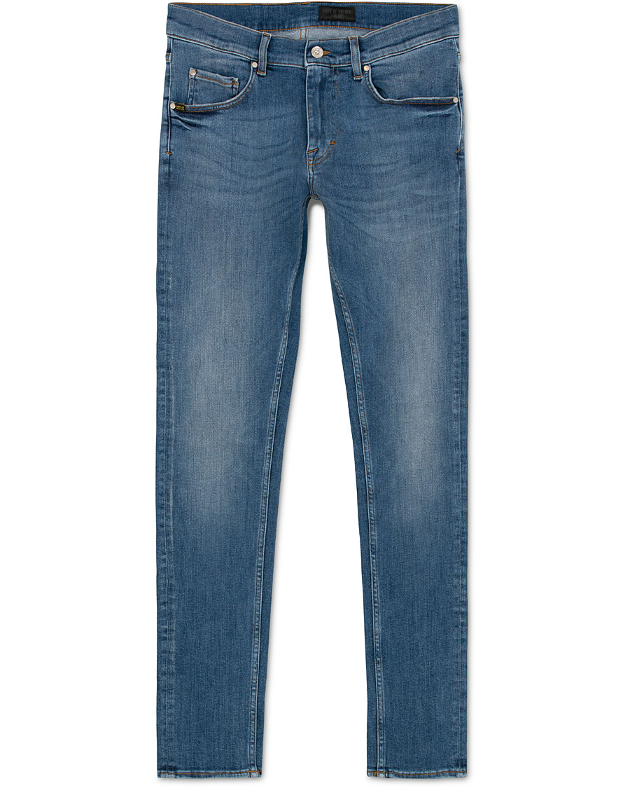 Heren | Jeans | Tiger of Sweden Jeans | Slim Finer Stretch Jeans Light Blue