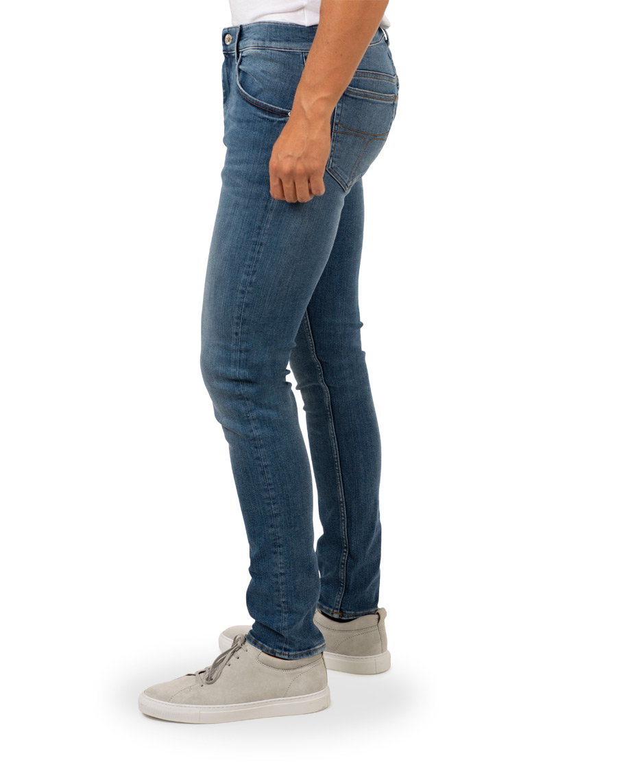 Heren | Jeans | Tiger of Sweden Jeans | Slim Finer Stretch Jeans Light Blue