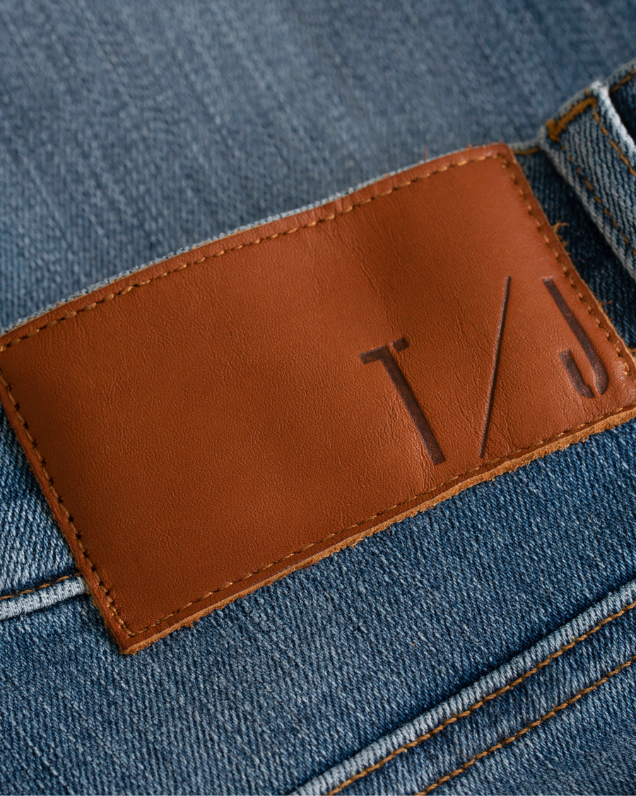 Heren | Jeans | Tiger of Sweden Jeans | Slim Finer Stretch Jeans Light Blue