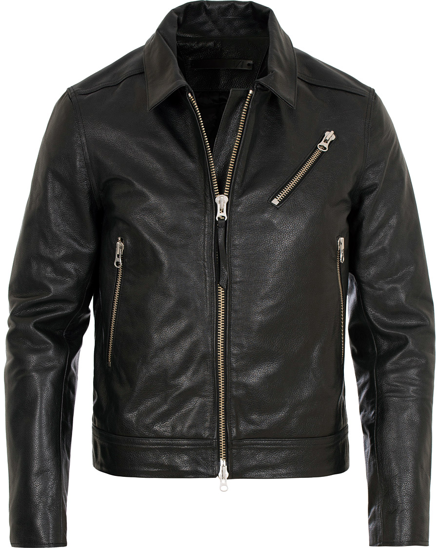 Homme | Manteaux Et Vestes | Tiger of Sweden Jeans | Tracker Leather Jacket Black