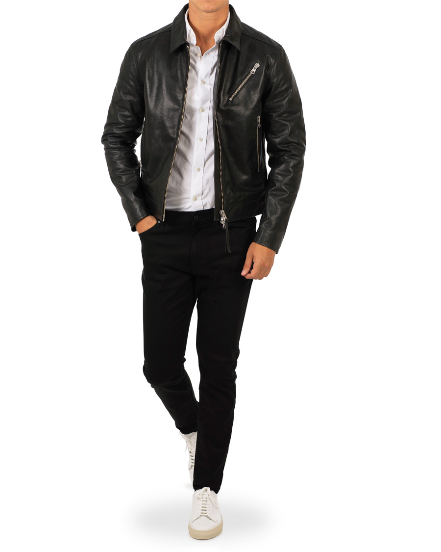 Homme | Manteaux Et Vestes | Tiger of Sweden Jeans | Tracker Leather Jacket Black