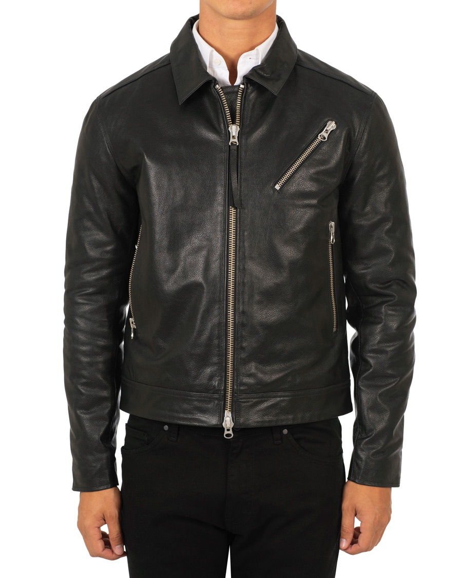 Homme | Manteaux Et Vestes | Tiger of Sweden Jeans | Tracker Leather Jacket Black