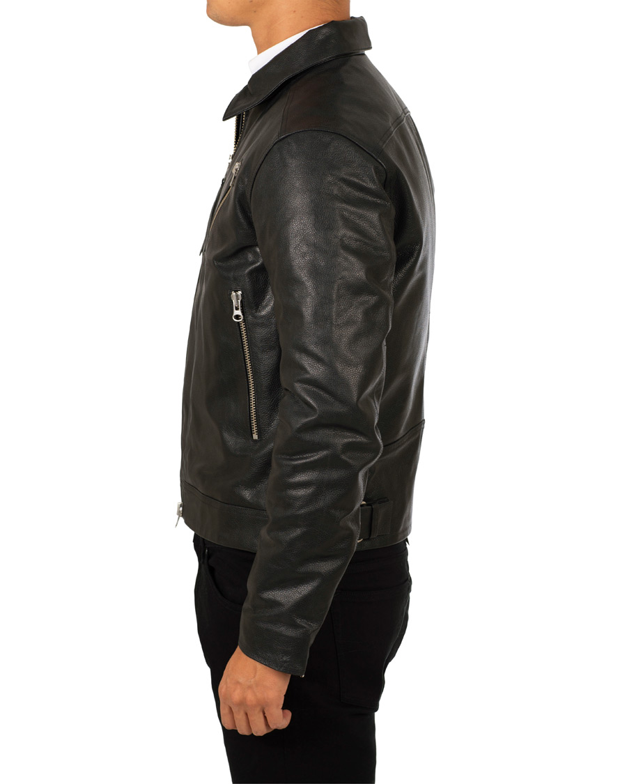 Homme | Manteaux Et Vestes | Tiger of Sweden Jeans | Tracker Leather Jacket Black