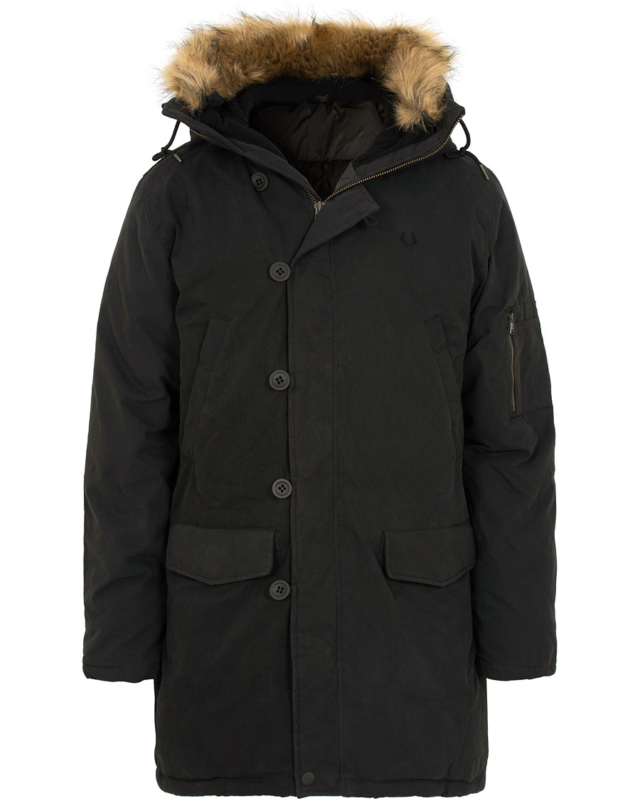 Homme | Manteaux Et Vestes | Fred Perry | Down Snorkel Parka Black