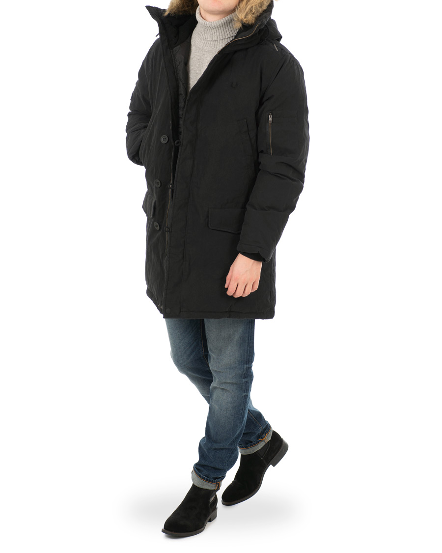 Homme | Manteaux Et Vestes | Fred Perry | Down Snorkel Parka Black