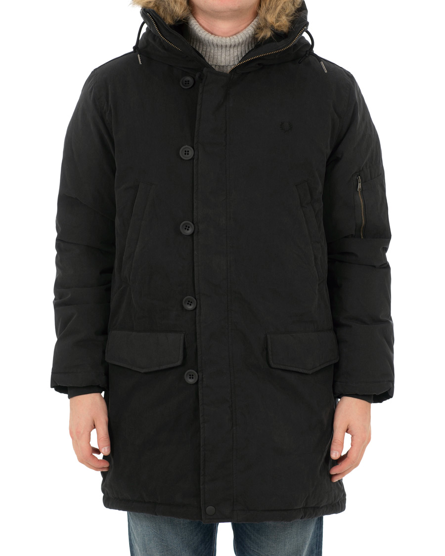 Homme | Manteaux Et Vestes | Fred Perry | Down Snorkel Parka Black