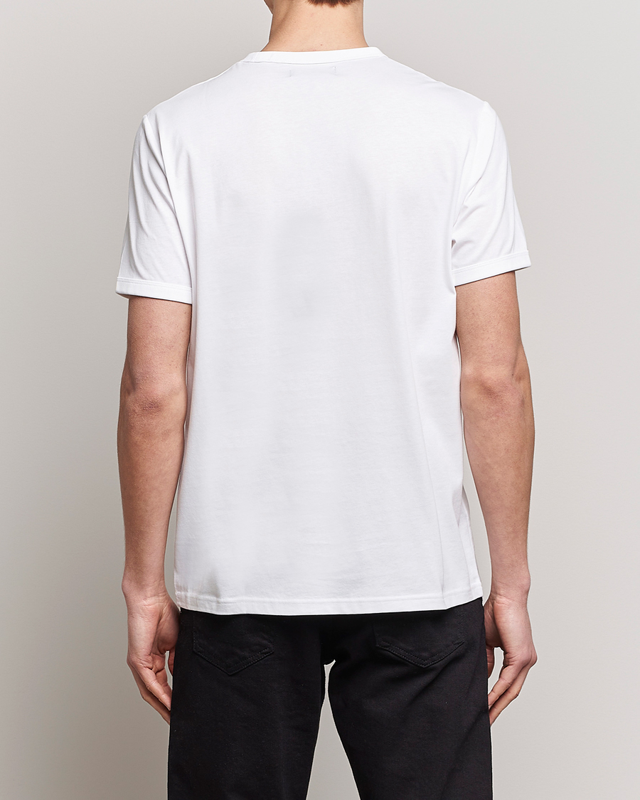 Heren | T-shirts | Fred Perry | Ringer Crew Neck Tee White