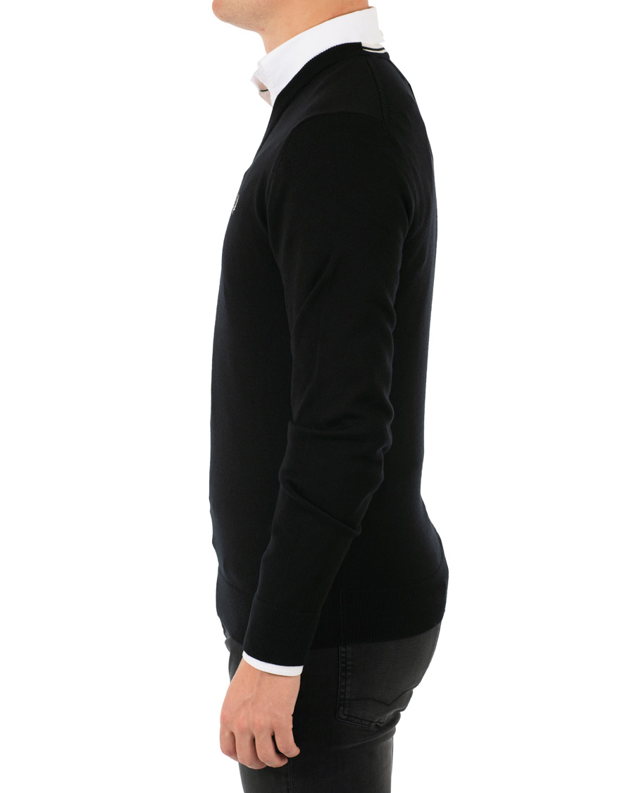 Homme | Pulls Et Tricots | Fred Perry | Merino Wool V-Neck Pullover Black