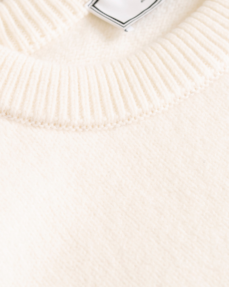 Heren | Truien | AMI | Boiled Wool Heart Sweater White
