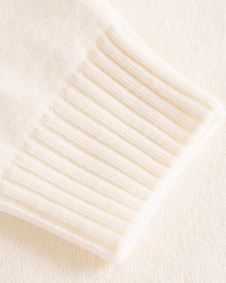 Heren | Truien | AMI | Boiled Wool Heart Sweater White