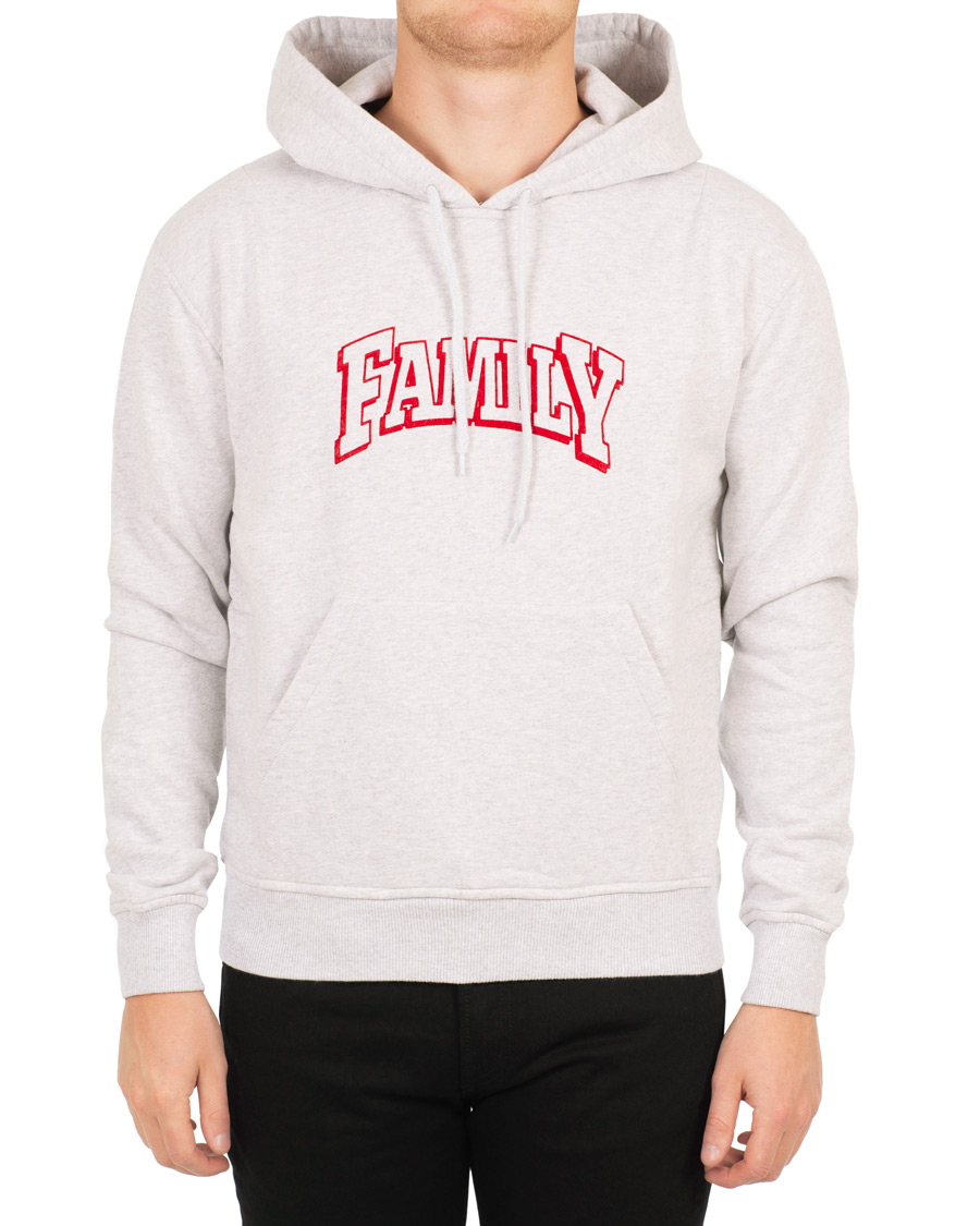Homme | Pulls Et Tricots | AMI | Family Flocked Print Hoodie Heather Grey