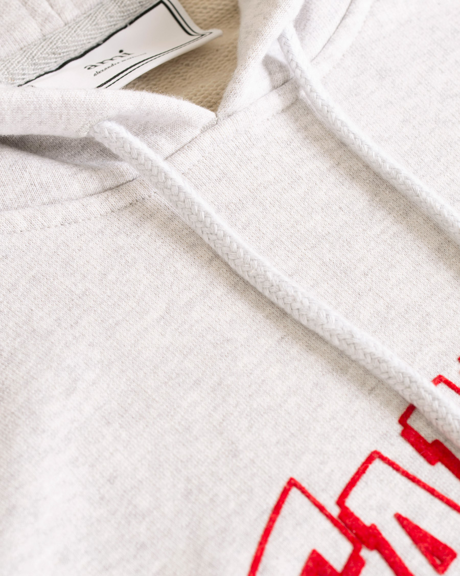 Homme | Pulls Et Tricots | AMI | Family Flocked Print Hoodie Heather Grey
