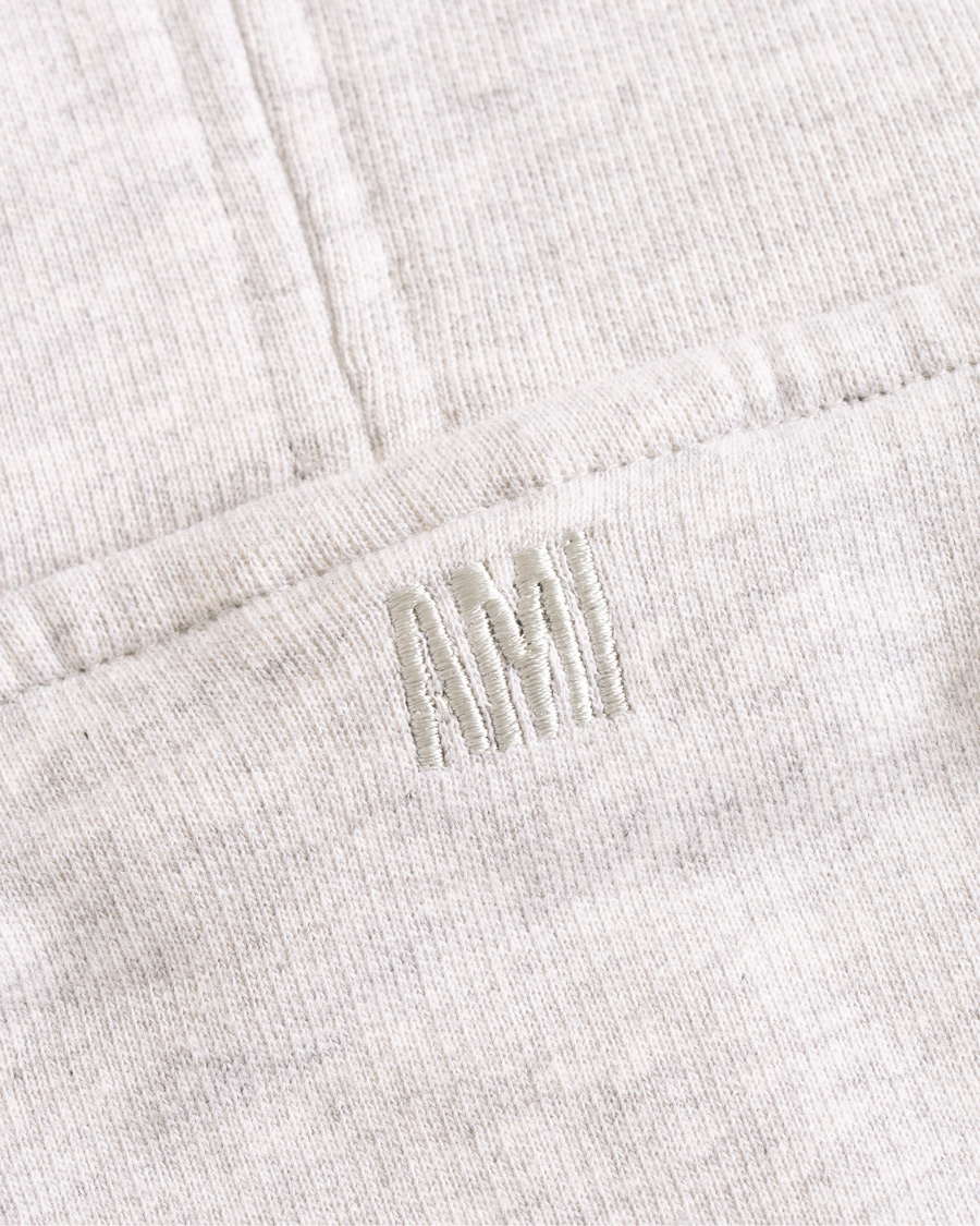 Homme | Pulls Et Tricots | AMI | Family Flocked Print Hoodie Heather Grey