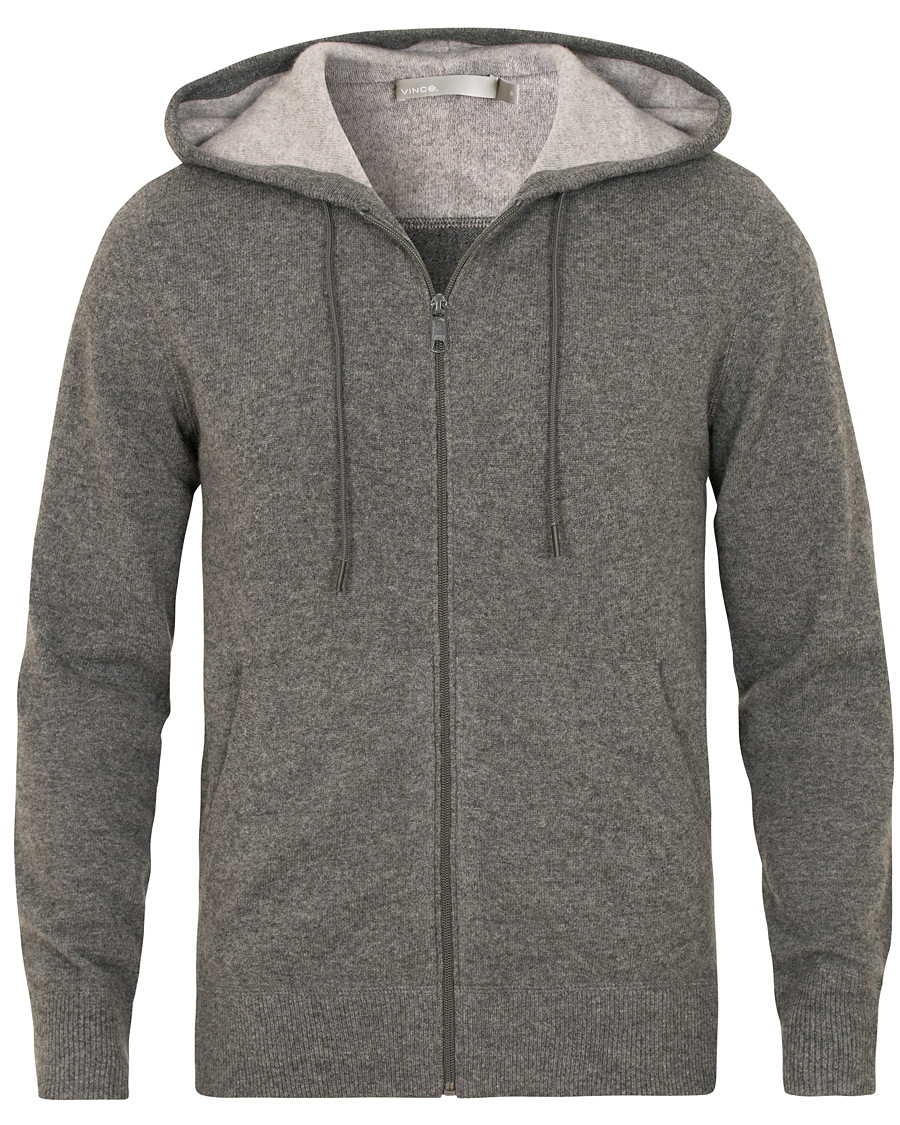 Homme | Pulls Et Tricots | Vince | Full Zip Cashmere Hoodie Grey