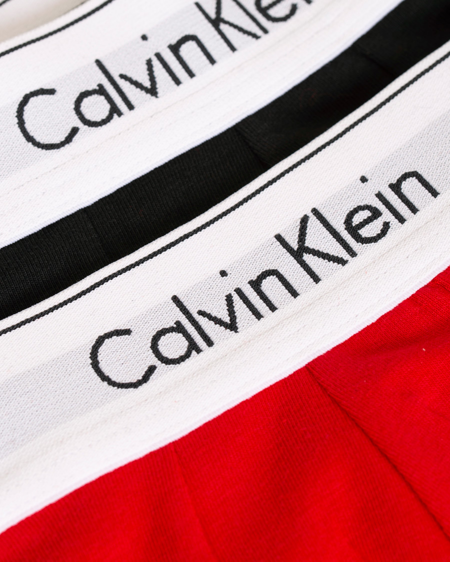 Homme | Sous-Vêtements Et Chaussettes | Calvin Klein | Modern Cotton Stretch 2-Pack Trunk Red/Black