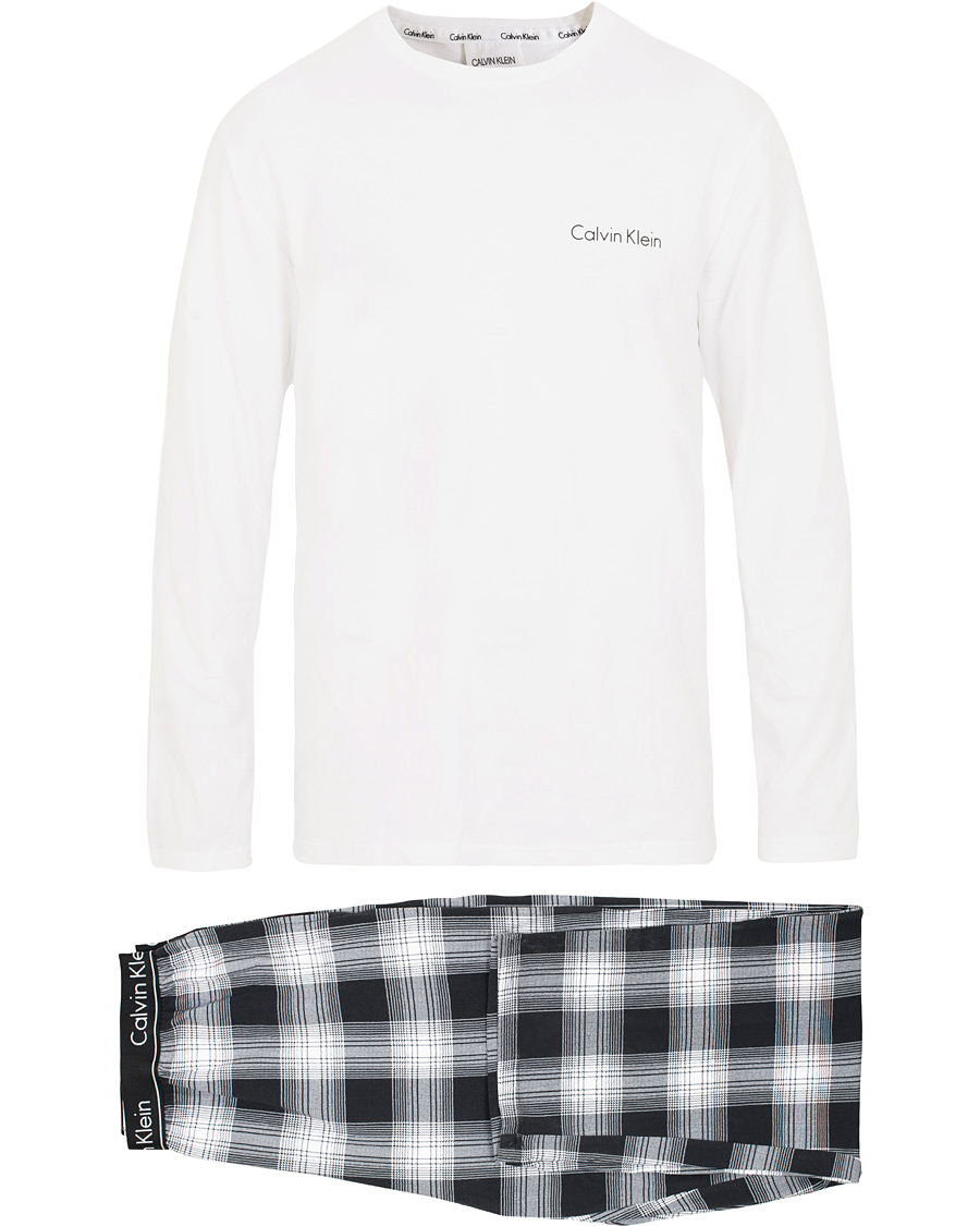 Heren | Ondergoed | Calvin Klein | Pyjama Set White/Check