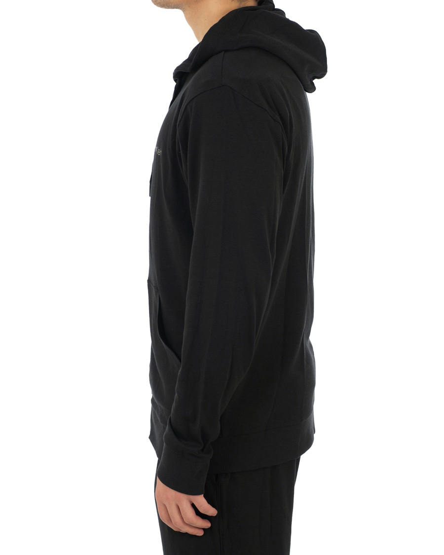 Homme | Pulls Et Tricots | Calvin Klein | Modal Full Zip Hoodie Black