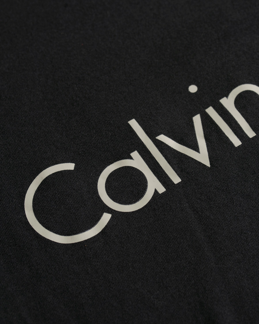 Homme | T-shirts | Calvin Klein | Logo Long Sleeve Tee Black