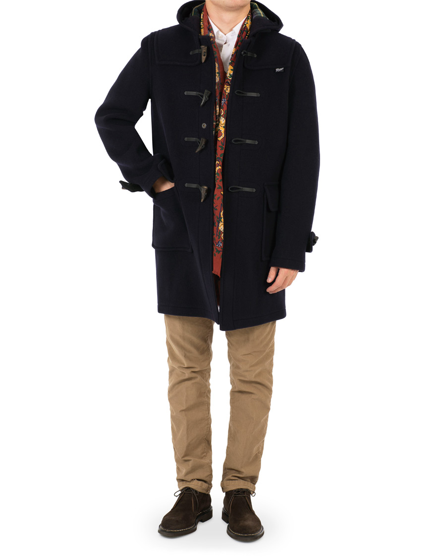 Homme | Manteaux Et Vestes | Gloverall | Morris Duffle Coat Navy/Dress Gordon